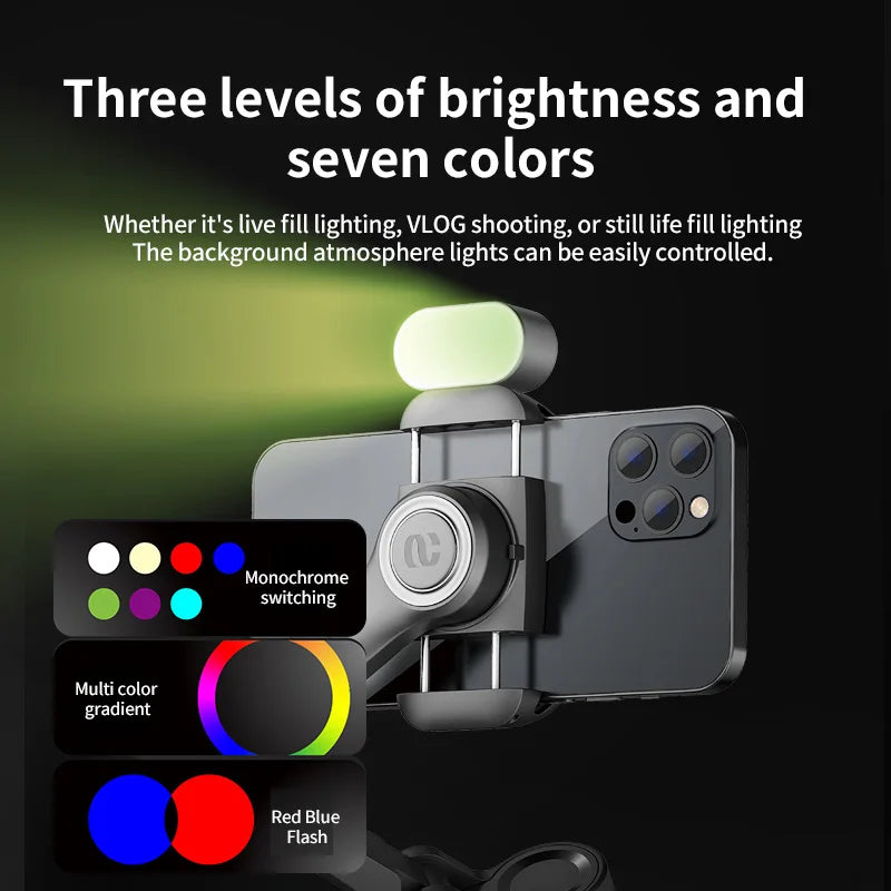 AOCHUAN Smart XE – 3-Axis Gimbal with Light & Face Tracking